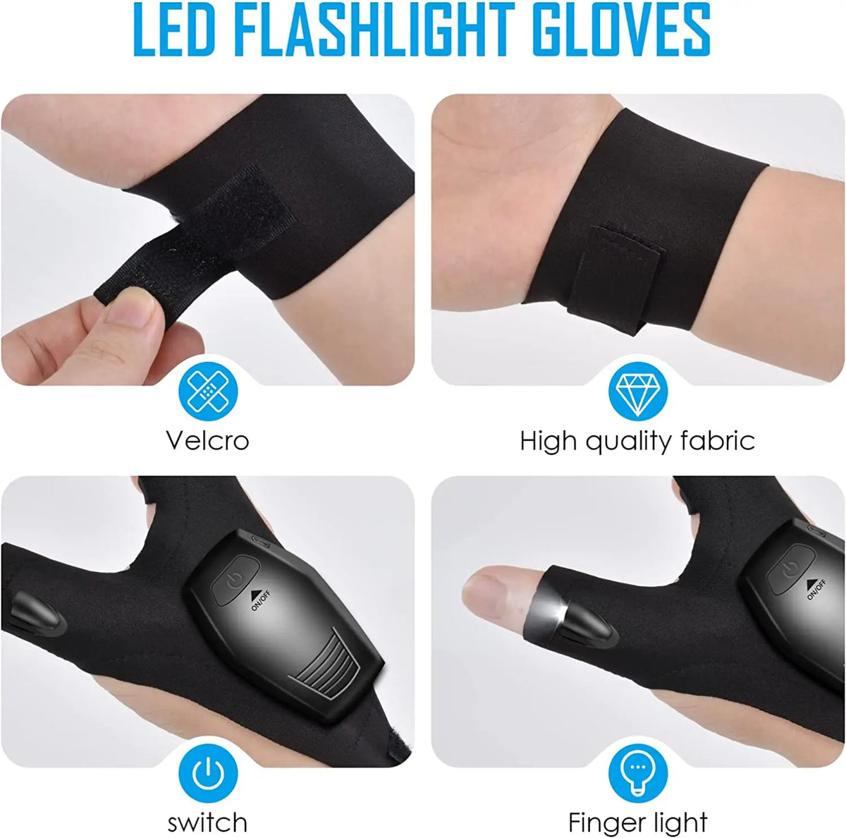 Rękawiczki z lampkami LED